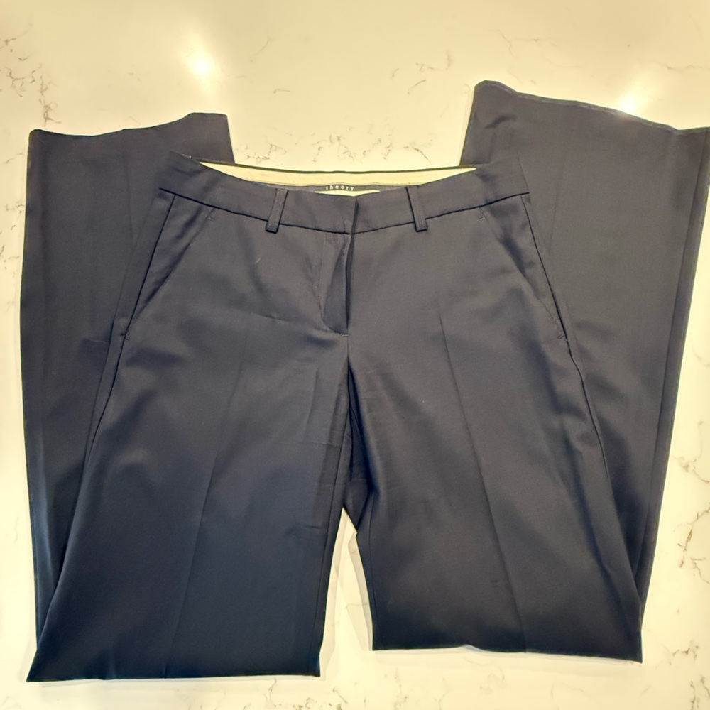 Theory Black Tailored Trousers
